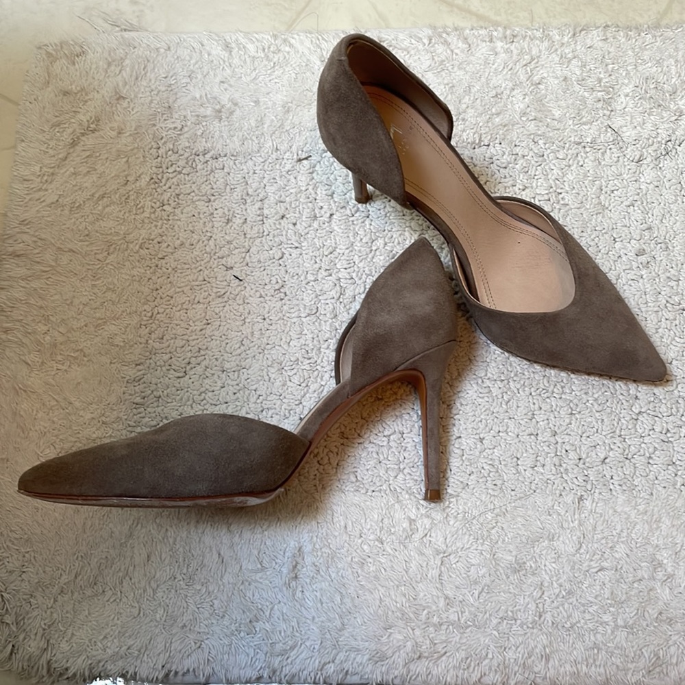 Marc Fisher Ltd Tammy Taupe Suede Size 7 - image 6